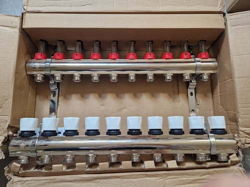 Port ufh manifold with ball - port,