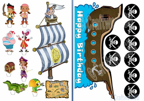 Pirate ship and sail with - pirate,