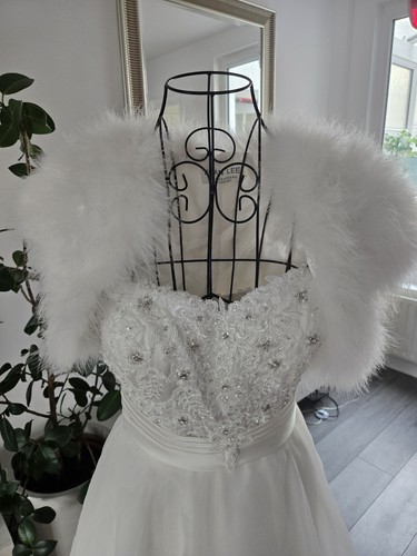 Genuine white feather - white,