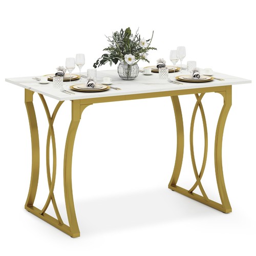 Modern dining table white - dining,