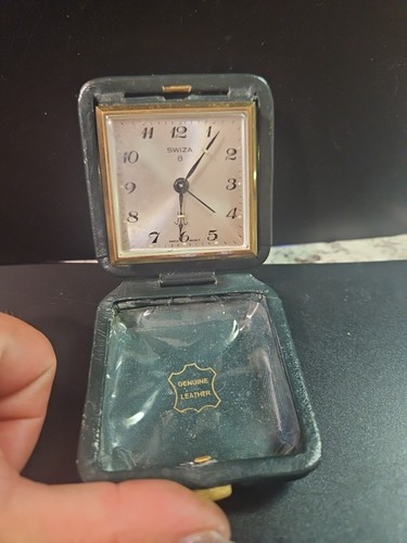 Vintage swiza travel alarm - 8,