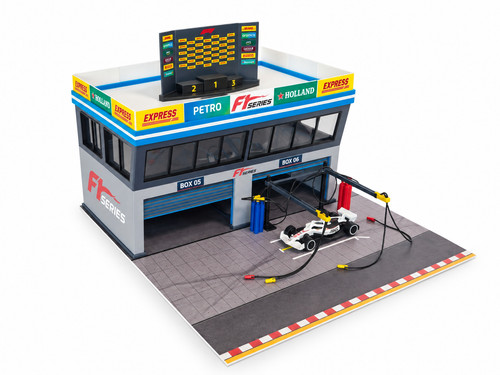 Scale pit stop garage - 1:64,