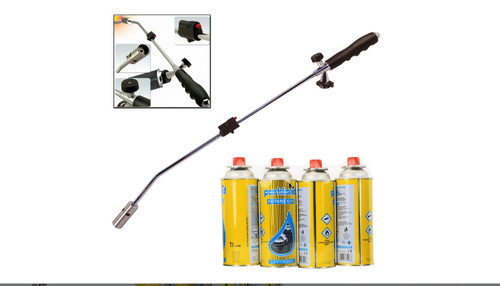 Top range weed burner with - range,