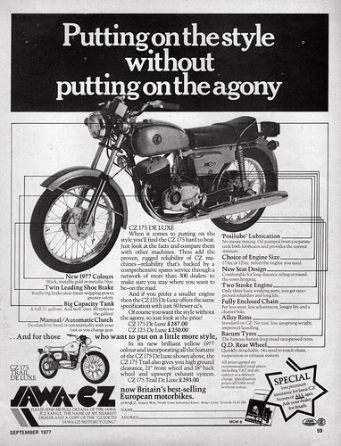 1977 jawa 175 trail deluxe - 1977,