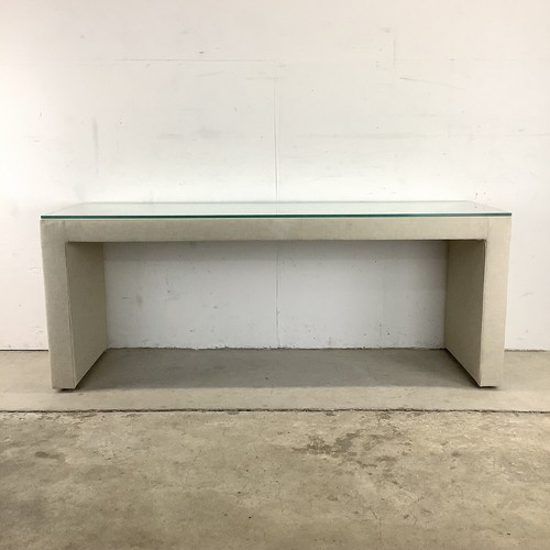 Modern linen console table - linen,