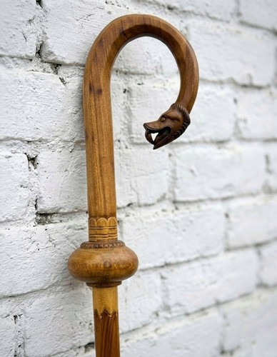 Wooden bishop s crosier - bishop’s,