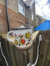Superb vintage enamel floral - enamel,