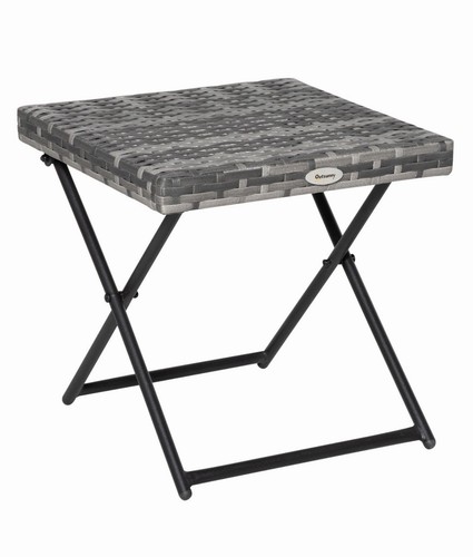 Outsunny folding square rattan - square,