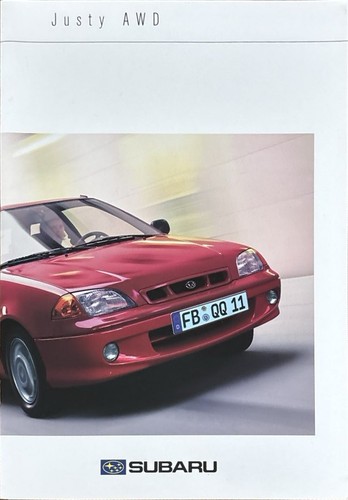 Subaru justy awd brochure - subaru,