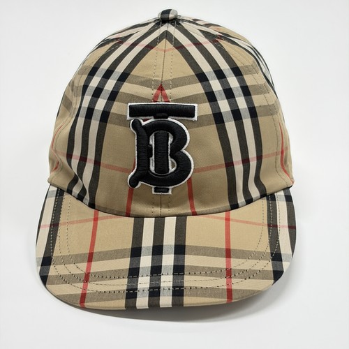 Burberry logo check cap - tb,