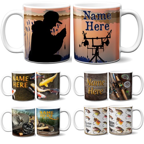 Personalised fishing mug - personalised,