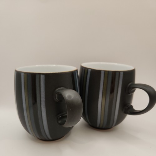 Denby jet stripes mugs - stripes,