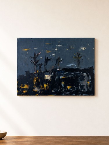 Large mid century landscape - large,