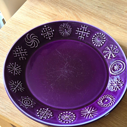 Portmeirion totem purple plate - totem,