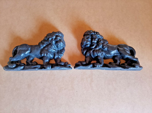 Victorian cast iron pair - , of