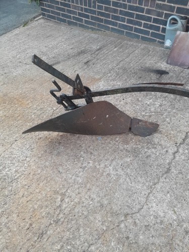 Vintage metal plough - metal,