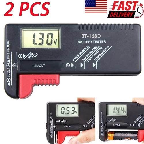 2pc battery tester digital - 2pc,