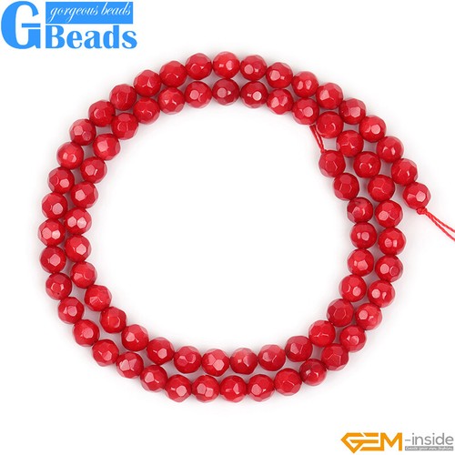 Round red coral - coral, gemstone