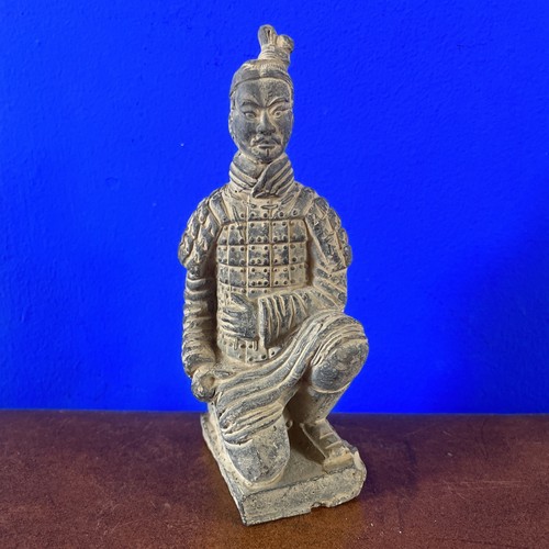 Vintage teracotta warrior - teracotta,