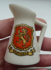 Crested china jug rhayader - china,