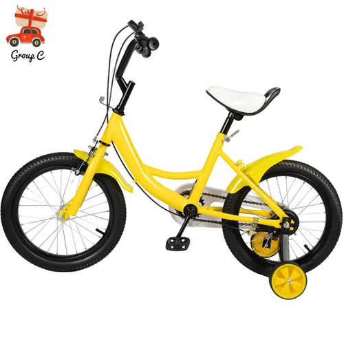 Kids bike yellow bicycle - kids,