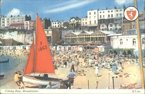 Vintage elgate postcard - elgate, viking