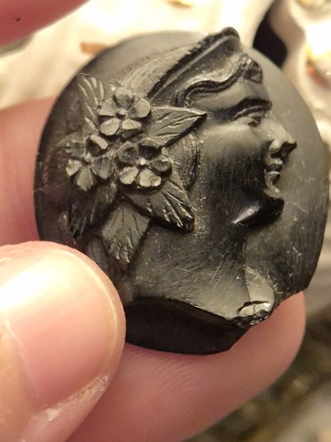 Antique victorian whitby jet - whitby,