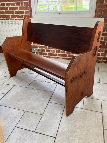 Monks bench handmade wooden - handmade,