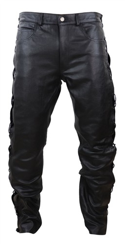 Mens real leather - real, biker