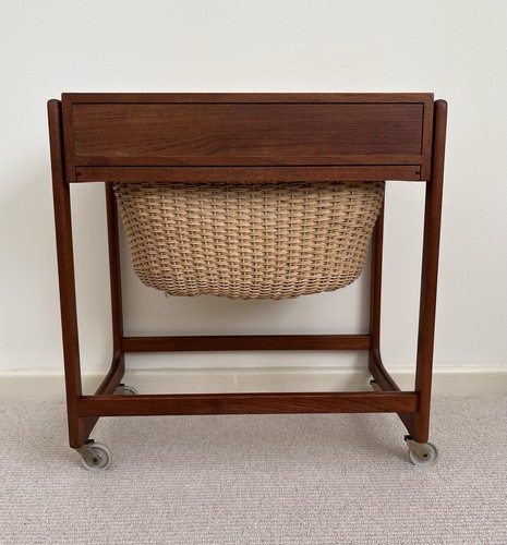 Danish teak sewing table - danish,