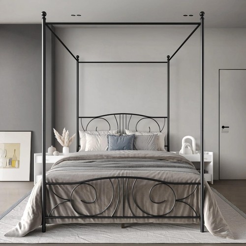Elegant black canopy - 84"h,