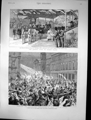 Old 1889 carnival torchlight - carnival,