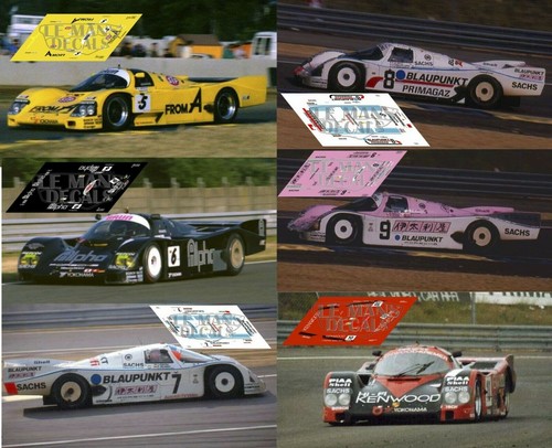 Decals porsche 962c mans - decals,