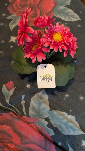 Artificial pink gerbera plant - gerbera,