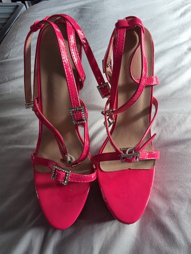 Neon pink pole - pink, heels