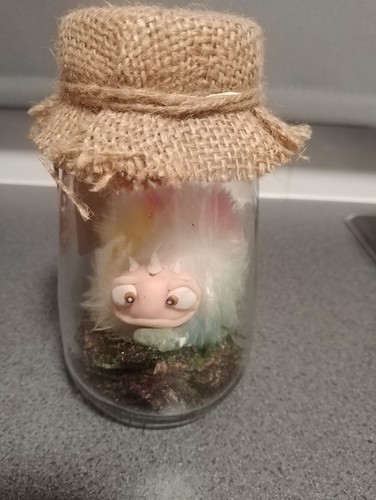 Polymer clay figures jars - figures,