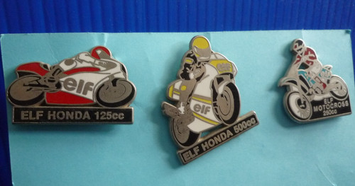 Three pins motorcycle - pins, elf