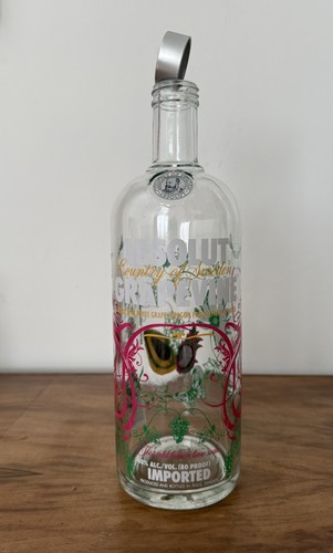 Absolut vodka grapevine empty - vodka,