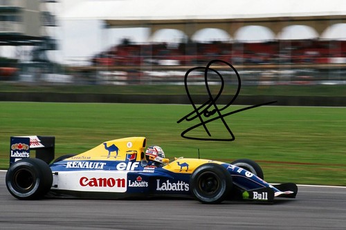 Nigel mansell signed autograph - nigel,