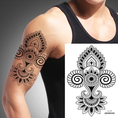 Temporary tattoo mandala - temporary,