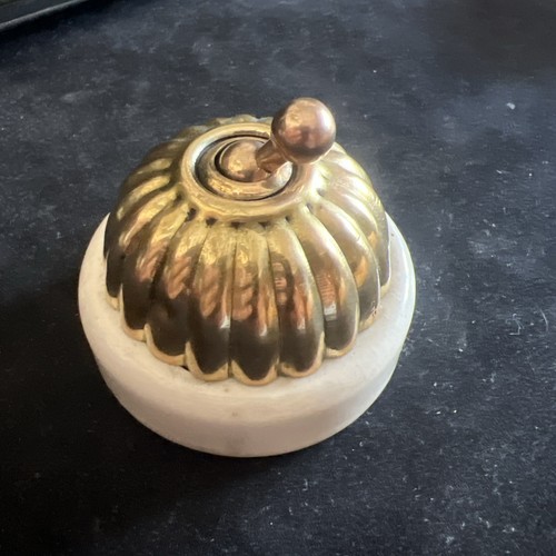 Vintage brass ceramic light - vintage,