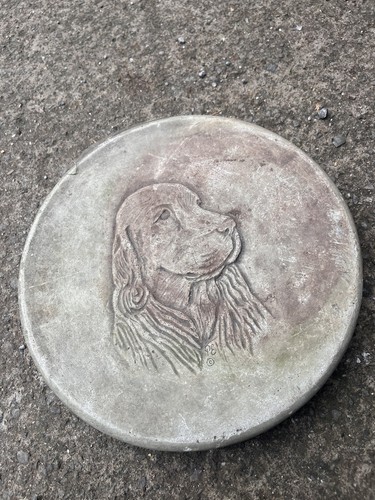 Garden stepping stones dog - garden,