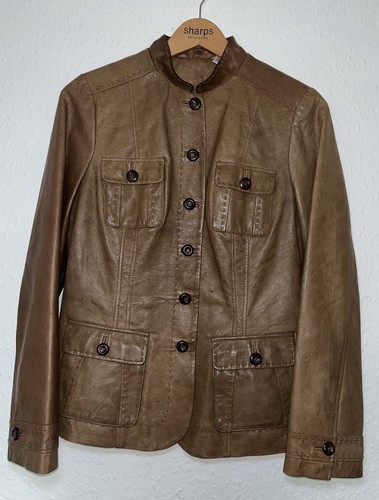 Y2k ladies tan brown leather - y2k,