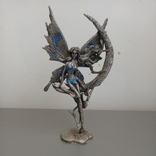 Blue pink dressed fairy figure - pink,