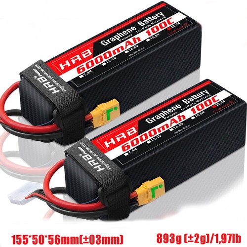 2pcs hrb 6000mah lipo - 2pcs, 6s