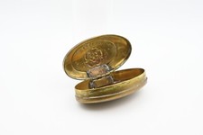 Antique brass snuff box - antique,