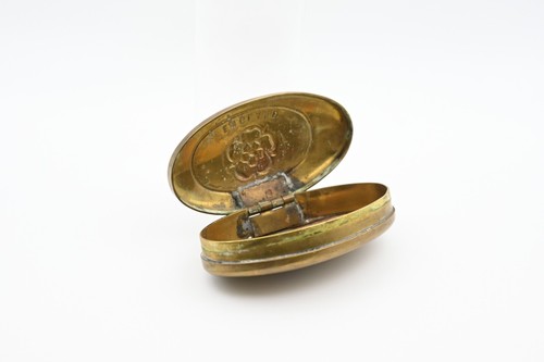 Antique brass snuff box - antique,