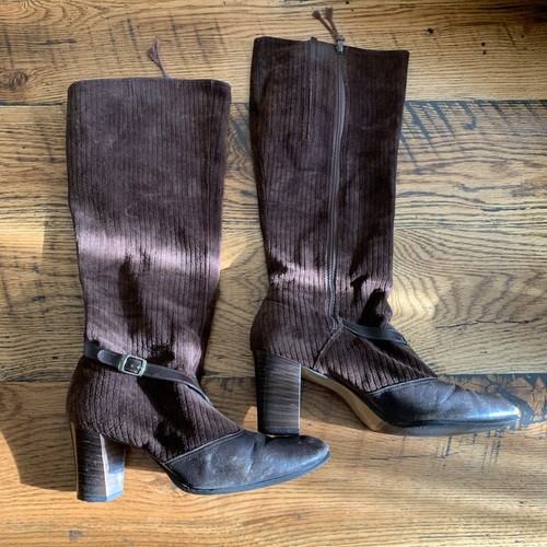 Vtg 70s 80s - leather, corduroy