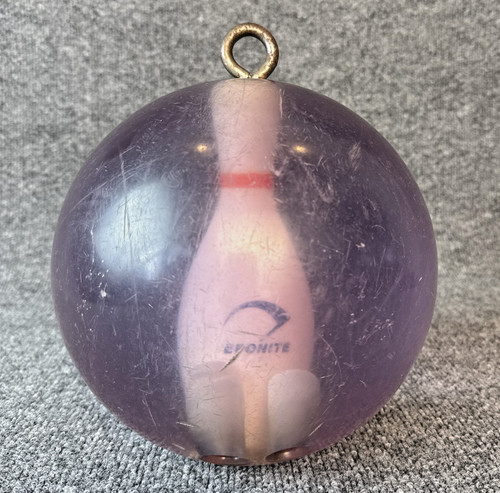 Vtg rare clear hanging ebonite - rare,