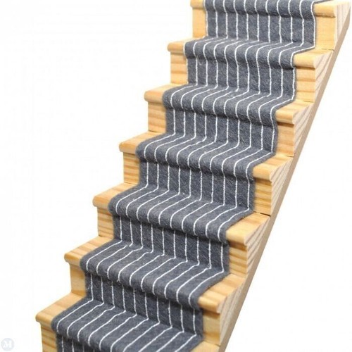 Slate grey striped stair - slate,